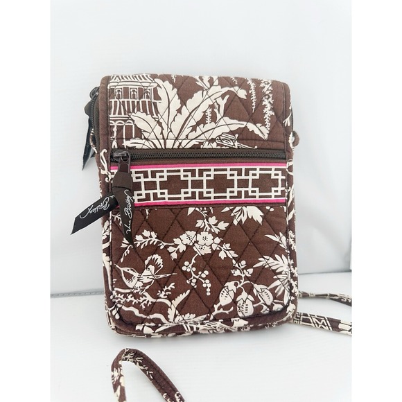 Vera Bradley Handbags - Vera Bradley Vintage 2006 Retired Imperial Toile Pattern Crossbody Purse.